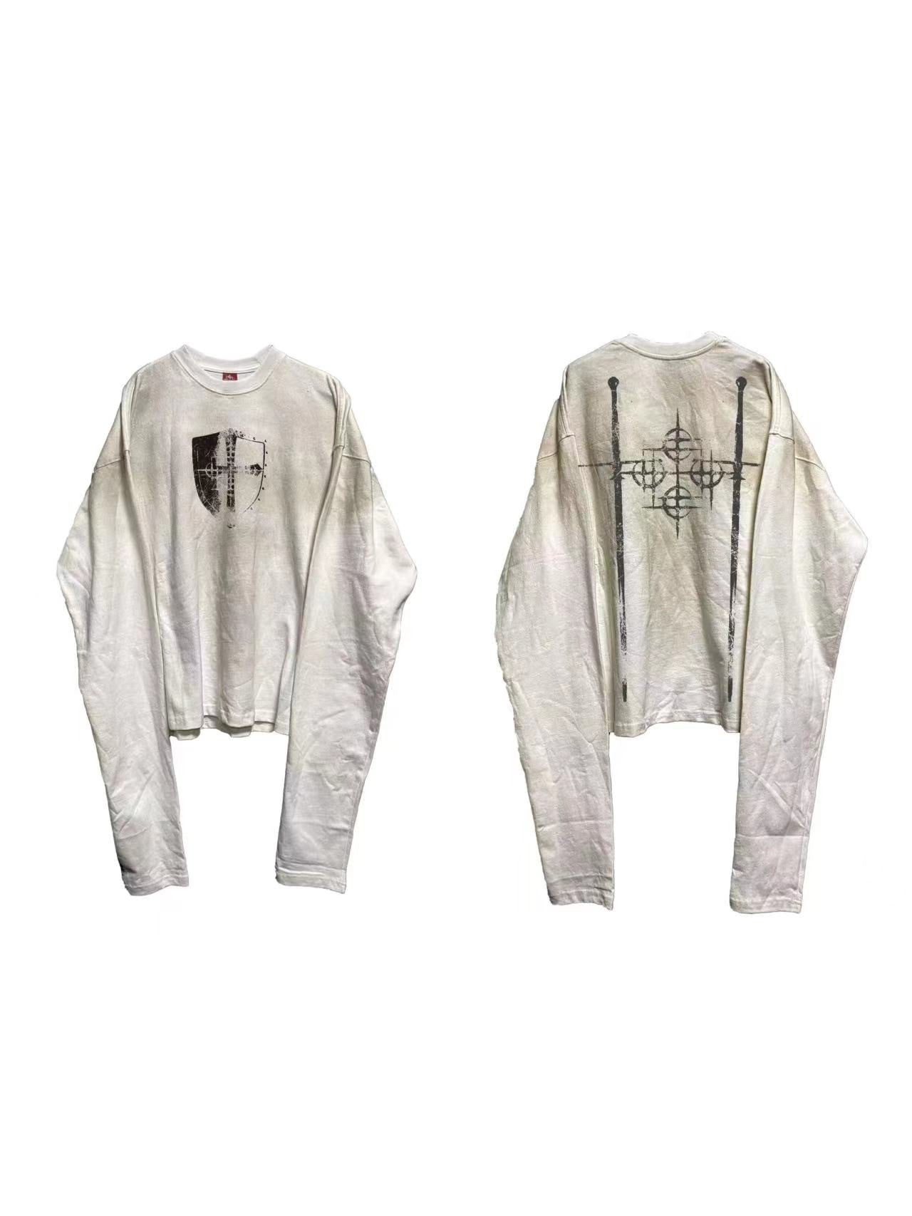 DETW 'Shield' Dirty White Long Sleeve Shirt