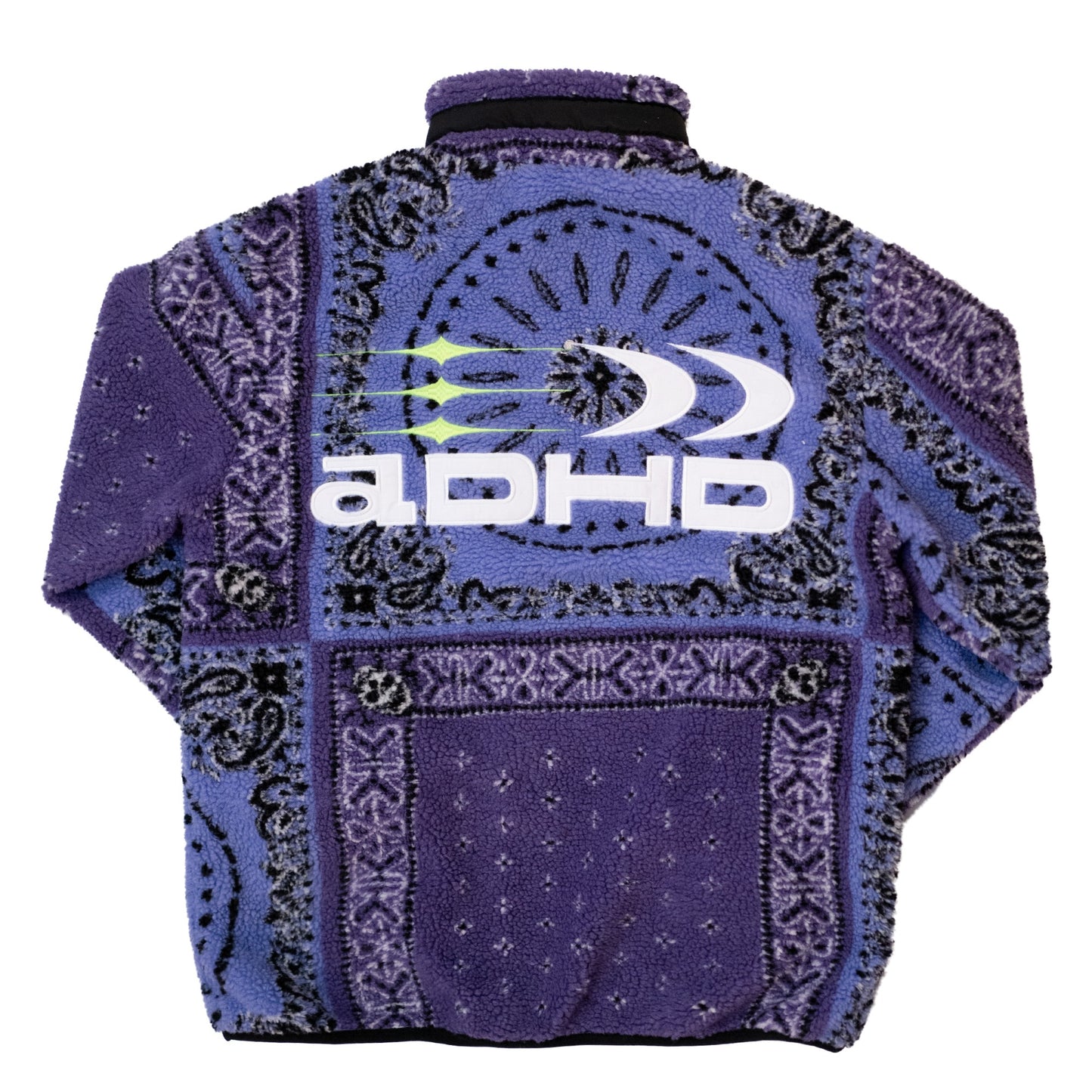 ADHD Purple Cashew Flower Lambskin Jacket