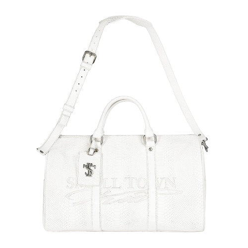 STK SmallTownKid White Snake Skin Bag