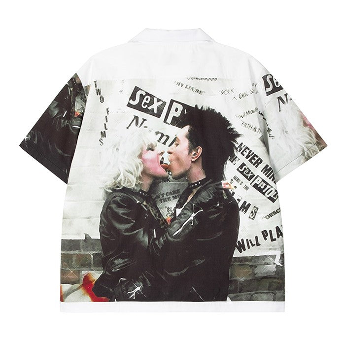 "Rabbit.b" Sex Pistols Portrait Kiss full Short-sleeved Shirt