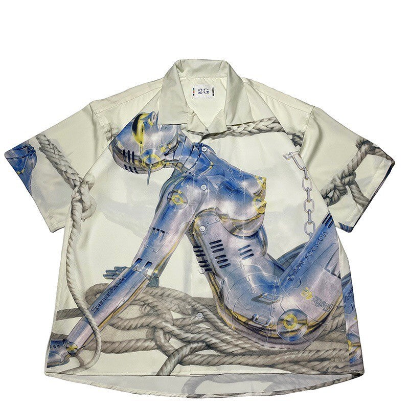 2G  Chrome Robot Short-sleeved Shirt