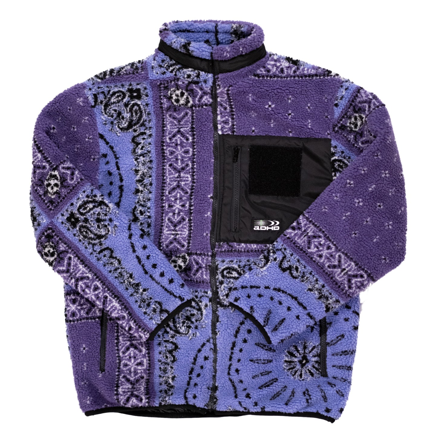 ADHD Purple Cashew Flower Lambskin Jacket