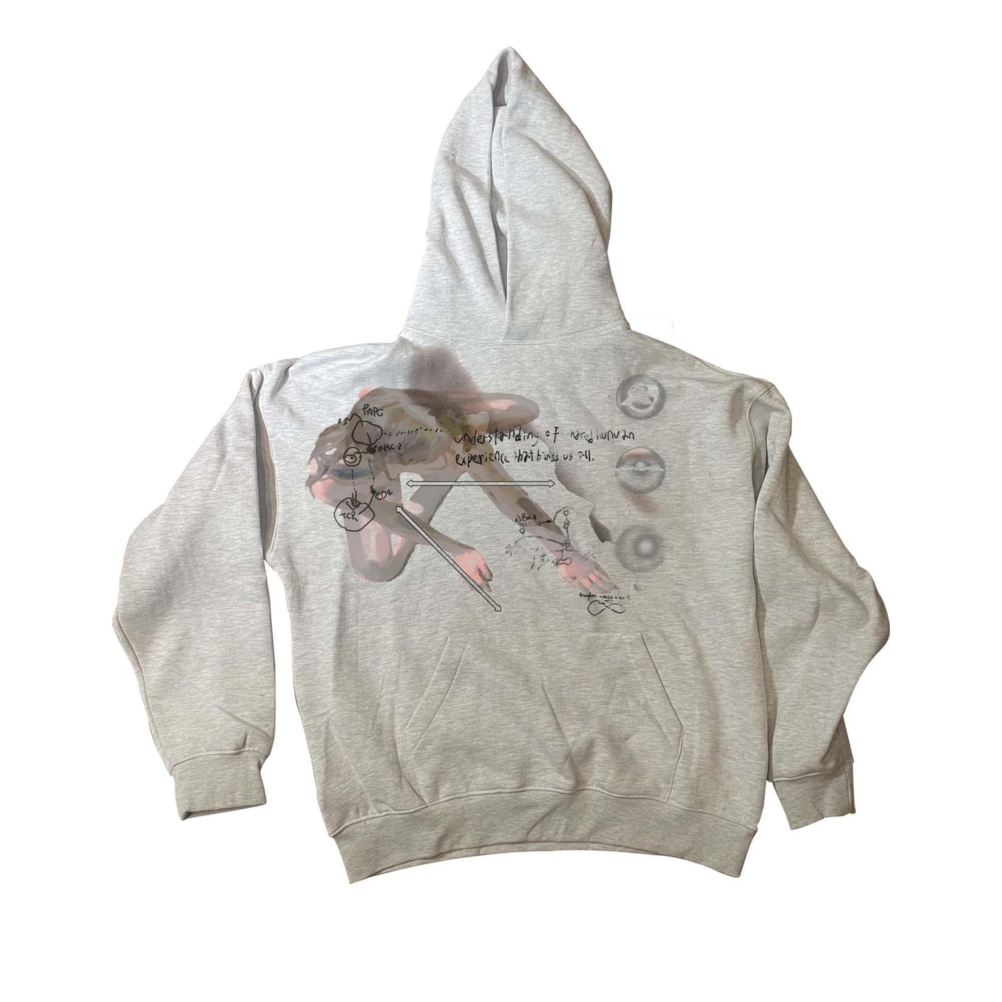 WOVEN PHANTASM Light Gray Heavy Hoodie