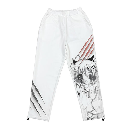 Fragment Novel Loose High Waist Japanese Sweatpants