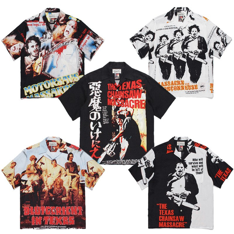 Texas Chainsaw Devil Maniac Hawaiian Shirt