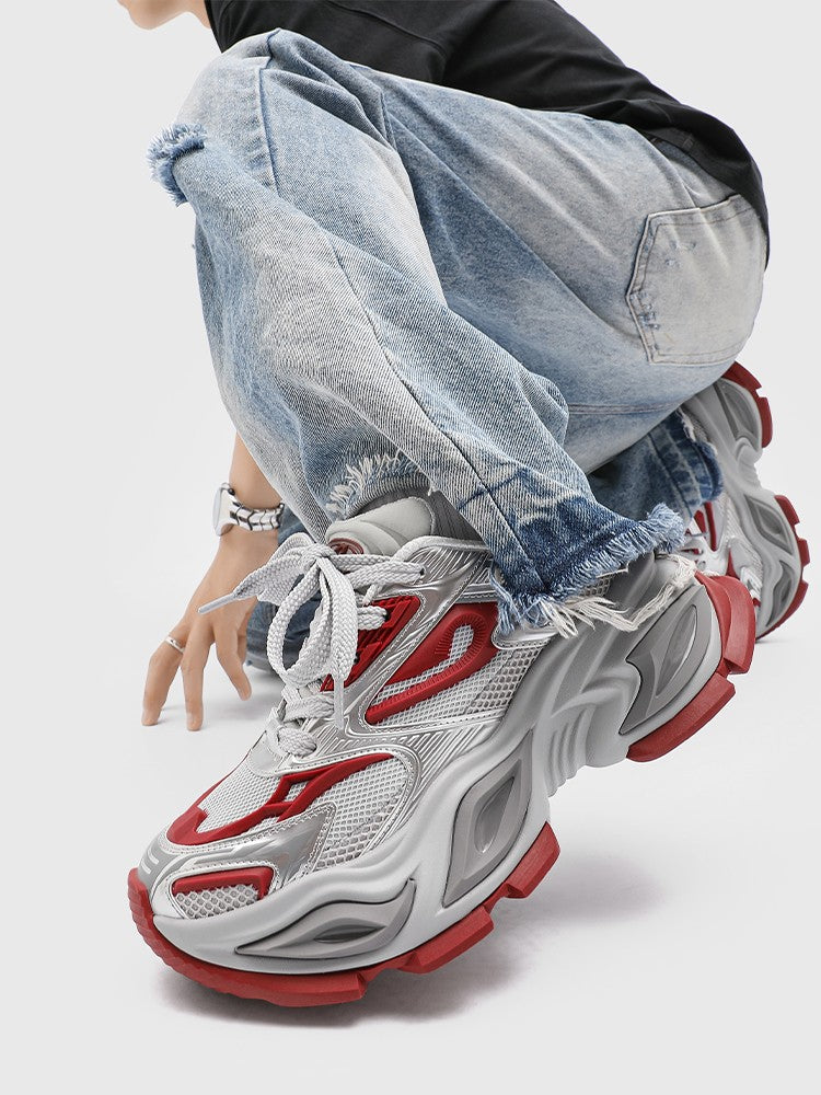 Cat-eye Thick-soled Mesh Breathable Sneakers