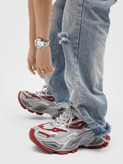 Cat-eye Thick-soled Mesh Breathable Sneakers