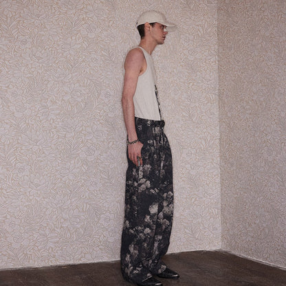 RICHILL MELANCHOLY Floral Jacquard Pants