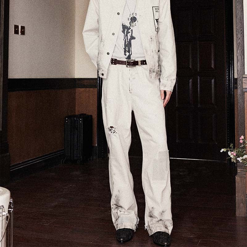 RICHILL MELANCHOLY Scratched Pants