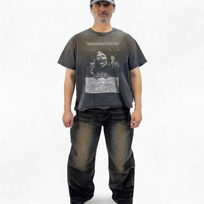 SOULDIVE Joker Aging Gradient Vintage T-shirt