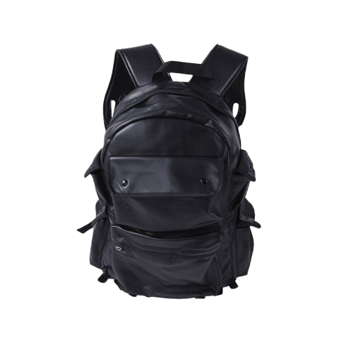 SHISUKAN Waterproof Multi-pocket Leather Backpack