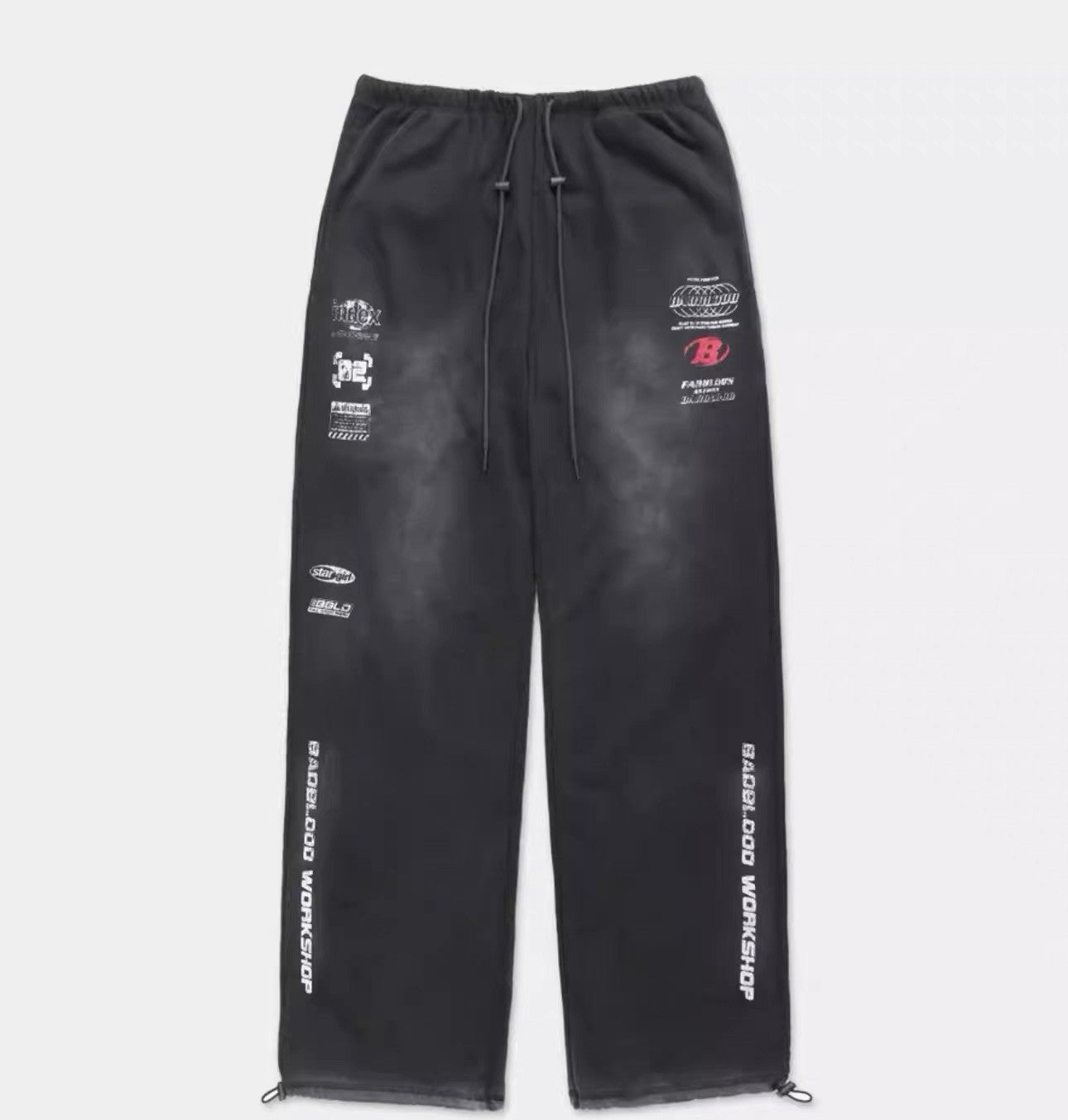 Badalee Badblood American Retro Old Washed Loose sweatpants